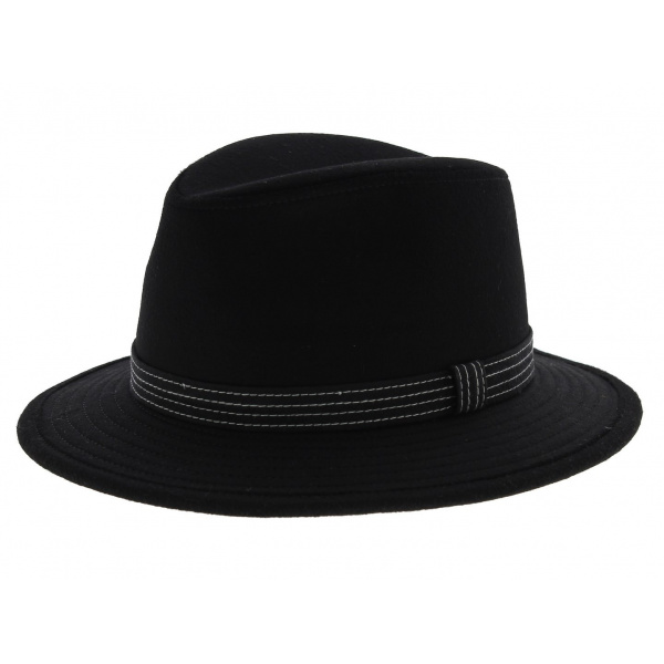 Chapeau fedora - Skylar noir - Chapeau Traclet